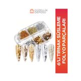 Güzellik Deposu Nail Art Tırnak Süsleme Folyo Parçaları 6'lı