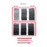 Güzellik Deposu Premium İpek Kirpik Seti - Karışık Boy Demet Küme Kirpik, Bond & Seal Yapıştırıcı ve Cımbız Dahil Full Set