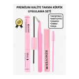 Güzellik Deposu Profesyonel Kirpik Uygulama ve Bakım Seti - Bond Yapıştırıcı, Seal Sabitleyici, Lash Remover Çıkarıcı, Ergonomik Cımbız ve Fırça (4'ü 1 Araç Kit)