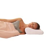 Güzellik Yastığı – 2'si 1 Arada Ortopedik Visco Hafızalı Köpük ve%100 Saf Dut İpek Ergonomik Yaşlanma ve Kırışıklık Karşıtı Tasarım, Cilt ve Saç Koruyucu, Lüks ve Cilt Dostu Yastık (Beyaz)