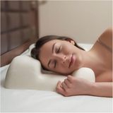 Güzellik Yastığı, 2'si 1 Arada Yaşlanma Karşıtı ve Kırışıklık Karşıtı, Ortopedik ve Ergonomik Hafızalı Köpük. Boyun ve Omuz Ağrısı İçin Yastıklar. Yan ve Arka Yatan Yastık İçin (Pamuk, 1)