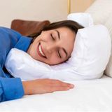 Güzellik Yastığı – Beauty Sleep Pillow,%100 İpek Kumaşlı Kırışıklık Önleyici Yüz Yastığı, Sırt Üstü ve Yan Yatanlar için Ergonomik Yüz ve Boyun Destek Yastığı