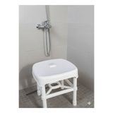 güzelşehir züccaciye evinizin ihtiyaç merkezi Çelik Ayaklı Kaymaz Banyo Piknik Taburesi 28x30 cm