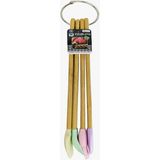 GÜZELYÜZ AVM 4 Parça Bambu Saplı Silikon Mutfak Seti Kaşık Fırça Spatula 29cm