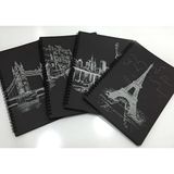 GÜZELYÜZ AVM 40 Sayfa 17x24 Siyah Defter 1 Adet Siyah Yapraklı Defter