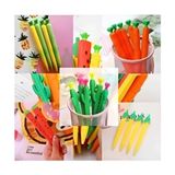 Güzelyüz Avm 5 Adet 0,7 Uçlu Kalem Seti Kaktüs , Karpuz , Havuç , Mısır , Ananas Model Versatil Kalem Seti - Çok Renkli