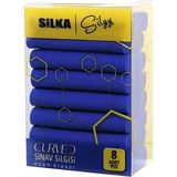 Güzelyüz Avm 8 Adet Silka Curved Mavi Sınav Silgisi - Pratik Kullanım İçin Özel Tasarım - --