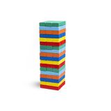 GÜZELYÜZ AVM Jenga Denge Oyunu Renkli 54 Parça Cezalı Tower Jenga Ahşap Büyük Boy