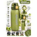 GÜZELYÜZ AVM Sport Matara Kilitli Kapak 1000 mL Suluk Kapaklı Su Şişesi Öğrenci Okul Spor Matarası
