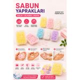 GÜZELYÜZ AVM Yaprak Sabun 1 Paket Eriyen Mini Sihirli Kağıt Sabun Öğrenci Çocuk Okul Seyahat Dezenfektan El Sabunu