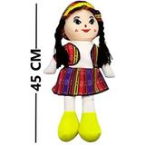 Güzelyüz Avm Zeyno Yöresel Kıyafetli Bez Bebek 45 cm Renkli Desenli Eğlenceli Oyun Arkadaşı