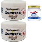 Guzzy 2 Tane Çörek Otu Kremi Xl Box Büyük Boy White 200 ml + Yanında 2 Tane Snow Kitten 50 ml Menthol Balm / Diz Dirsek Iskelet Sırt Bel Kas Agrilarina Masaj Seti - 1Paket