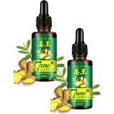 Guzzy 7 Days Saç Güçlendirci, Besleyici Bakım Serumu 30 ml / Ginger Germinal Essential 2 Adet - 1li