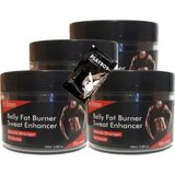 Guzzy Belly Fatburner Sweat Enhancer Kadınlar Için Krem 4X100 ml + 1 Adet Jel ile - 1li
