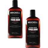 Guzzy Brickell Erkeklere Için Saç Sakal Beyazlık Giderci Renklendirci Bakım Şampuanı 300 ml 2 Adet - 1li
