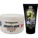 Guzzy Çörek Otu Kremi Xlwhite Büyük 200 ml Krem + Ibn-I Sina Çörek Otu Kremi 50 ml / Sırt Bel Iskelet Diz Dirsek Kas Agrilarina Masaj Seti - 1Paket