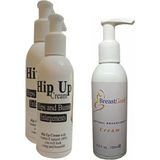 Guzzy Hintohu Hipup Kalça Kaldırma,büyütme,sıkılaştırıcı Krem 120 ml 2AD+BREASTGAIN Toparrlayıcı Göğüs Bak - Paket