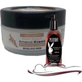 Guzzy Three Brand Whitening Cream 3 Adet Arnavut Kremi 50ML Aklık Kremi ile 120ML Playboy Masaj Yağı - 1li