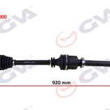Gva 4416000 Sağ Kangoo 3 1.5 Dci 08- 921 mm Komple Aks
