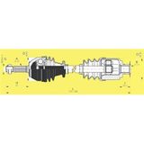 Gva 4417040 Sağ R21 Manager 1.7 86-93 742 mm Komple Aks