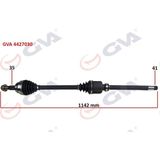 Gva 4427030 Sağ Ducato-Boxer-Jumper 2.2 Mjtd-2.3 Mjtd 06- 1142 mm Komple Aks
