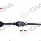 Gva 4429050 Sağ Milli Doblo 1.6 Mjt At/Mt 10- 965.5 mm Komple Aks