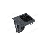 GVA Bozuk Para Kutusu Orta Konsul Karbon Fiber Sıyah Bmw E46 98 06
