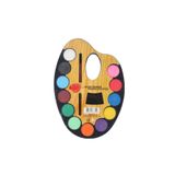 Gvn Art Palet Şekilli Yuvarlak Tablet Suluboya Seti 12li B719