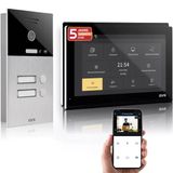 Gvs - 2 Aileli Evler İçin Kapı Açıcı, Hd Kamera, 2X10 İnç Monitör Ve Uygulama İçeren Ip Görüntülü Kapı İnterkom Sistemi - Kamera Ve İnterkomlu Akıllı Görüntülü Kapı Zili (Avs5512u)