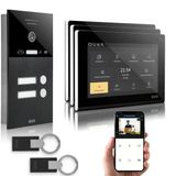 Gvs - 2 Aileli Evler İçin Kapı Açıcı (Rfıd), Hd Kamera, 3X7 İnç Monitör Ve Uygulama İçeren Ip Görüntülü Kapı İnterkom Sistemi - Kamera Ve İnterkomlu Akıllı Görüntülü Kapı Zili (Avs4289u)