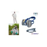 GVS ABE1P3 Tarım ilaçlama İçin Yarım Yüz Gaz Maskesi (Filtre İle Beraber)+Goggle Gözlük+Tulum Tam Set