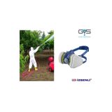GVS ABEK1P3 Tarım İlaçlama (Pestisit) Yarım Yüz Gaz Maskesi (Filtre İle Birlikte)