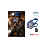GVS Elipse P3 R D Aktif Karbonlu Yarım Yüz Gaz Maskesi XL Beden (Filtre İle Beraber)