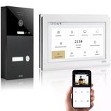 Gvs - Kapı Açıcı, Hd Kamera, 2X 10 İnç Monitör Ve Uygulamalı Ip Görüntülü Kapı İnterkom Sistemi - 1 Aile Evi İçin Kameralı Ve İnterkomlu Akıllı Görüntülü Kapı Zili (Avs5402a)