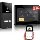 Gvs - Kapı Açıcı, Hd Kamera, 2X 10 İnç Monitör Ve Uygulamalı Ip Görüntülü Kapı İnterkom Sistemi - 1 Aile Evi İçin Kameralı Ve İnterkomlu Akıllı Görüntülü Kapı Zili (Avs5502a)