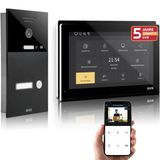 Gvs - Kapı Açıcı, Hd Kamera, 2X 10 İnç Monitör Ve Uygulamalı Ip Görüntülü Kapı İnterkom Sistemi - 1 Aile Evi İçin Kameralı Ve İnterkomlu Akıllı Görüntülü Kapı Zili (Avs5502u)