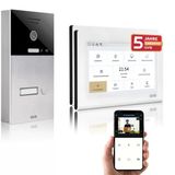 Gvs - Kapı Açıcı, Hd Kamera, 2X 7 İnç Monitör Ve Uygulamalı Ip Görüntülü Kapı İnterkom Sistemi - 1 Aile Evi İçin Kameralı Ve İnterkomlu Akıllı Görüntülü Kapı Zili (Avs1330a)