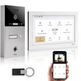 Gvs - Kapı Açıcı, Parmak İzi Ve Rfıd, Hd Kamera, 1X 10 İnç Monitör Ve Uygulama İçeren Ip Görüntülü Kapı İnterkom Sistemi - 1 Aile Evi İçin Kamera Ve İnterkomlu Akıllı Görüntülü Kapı Zili (Avs5428a)