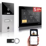 Gvs - Kapı Açıcı, Parmak İzi Ve Rfıd, Hd Kamera, 1X 7 İnç Monitör Ve Uygulama İçeren Ip Görüntülü Kapı İnterkom Sistemi - 1 Aile Evi