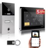 Gvs - Kapı Açıcı, Parmak İzi Ve Rfıd, Hd Kamera, 2X 7 İnç Monitör Ve Uygulama İçeren Ip Görüntülü Kapı İnterkom Sistemi - 1 Aile Evi İçin Kamera Ve İnterkomlu Akıllı Görüntülü Kapı Zili (Avs5085u)