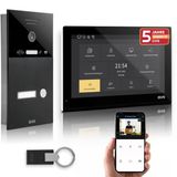 Gvs - Kapı Açıcı, Rfıd Erişimi, Hd Kamera, 1X 10 İnç Monitör Ve Uygulama İle Ip Görüntülü Kapı İnterkom Sistemi - 1 Aile Evi İçin Kamera Ve İnterkom İle Akıllı Görüntülü Kapı Zili (Avs5536u)