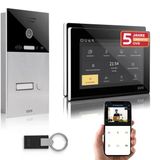 Gvs - Kapı Açıcı, Rfıd Erişimi, Hd Kamera, 2X 7 İnç Monitör Ve Uygulamalı Ip Görüntülü Kapı İnterkom Sistemi - 1 Aile Evi İçin Kameralı Ve İnterkomlu Akıllı Görüntülü Kapı Zili (Avs4085u)