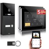 Gvs - Kapı Açıcı, Rfıd Erişimi, Hd Kamera, 3X 7 İnç Monitör Ve Uygulamalı Ip Görüntülü Kapı İnterkom Sistemi - 1 Aile Evi İçin Kameralı Ve İnterkomlu Akıllı Görüntülü Kapı Zili (Avs4286a)