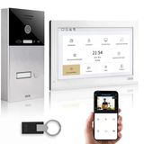 Gvs - Kapı Açıcılı Ip Görüntülü Kapı İnterkom Sistemi, Rfıd Erişimi, Hd Kamera, 1X 10 İnç Monitör Ve Uygulama - 1 Aile Evi İçin Kameralı Ve İnterkomlu Akıllı Görüntülü Kapı Zili (Avs5419a)