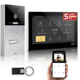 Gvs - Kapı Açıcılı Ip Görüntülü Kapı İnterkom Sistemi, Rfıd Erişimi, Hd Kamera, 1X 10 İnç Monitör Ve Uygulama - 1 Aile Evi İçin Kameralı Ve İnterkomlu Akıllı Görüntülü Kapı Zili (Avs5519a)