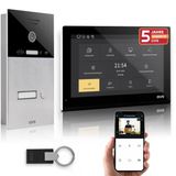 Gvs - Kapı Açıcılı Ip Görüntülü Kapı İnterkom Sistemi, Rfıd Erişimi, Hd Kamera, 1X 10 İnç Monitör Ve Uygulama - 1 Aile Evi İçin Kameralı Ve İnterkomlu Akıllı Görüntülü Kapı Zili (Avs5519u)