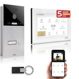 Gvs - Kapı Açıcılı Ip Görüntülü Kapı İnterkom Sistemi, Rfıd Erişimi, Hd Kamera, 1X 7 İnç Monitör Ve Uygulama - 1 Aile Evi İçin Kameralı Ve İnterkomlu Akıllı Görüntülü Kapı Zili (Avs4453u)