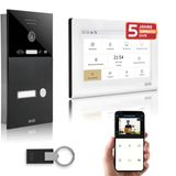 Gvs - Kapı Açıcılı Ip Görüntülü Kapı İnterkom Sistemi, Rfıd Erişimi, Hd Kamera, 1X 7 İnç Monitör Ve Uygulama - 1 Aile Evi İçin Kameralı Ve İnterkomlu Akıllı Görüntülü Kapı Zili (Avs4462u)