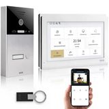 Gvs - Kapı Açıcılı Ip Görüntülü Kapı İnterkom Sistemi, Rfıd Erişimi, Hd Kamera, 2X 10 İnç Monitör Ve Uygulama - 1 Aile Evi İçin Kameralı Ve İnterkomlu Akıllı Görüntülü Kapı Zili (Avs5420a)