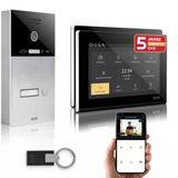 Gvs - Kapı Açıcılı Ip Görüntülü Kapı İnterkom Sistemi, Rfıd Erişimi, Hd Kamera, 2X 7 İnç Monitör Ve Uygulama - 1 Aile Evi İçin Kameralı Ve İnterkomlu Akıllı Görüntülü Kapı Zili (Avs4085a)